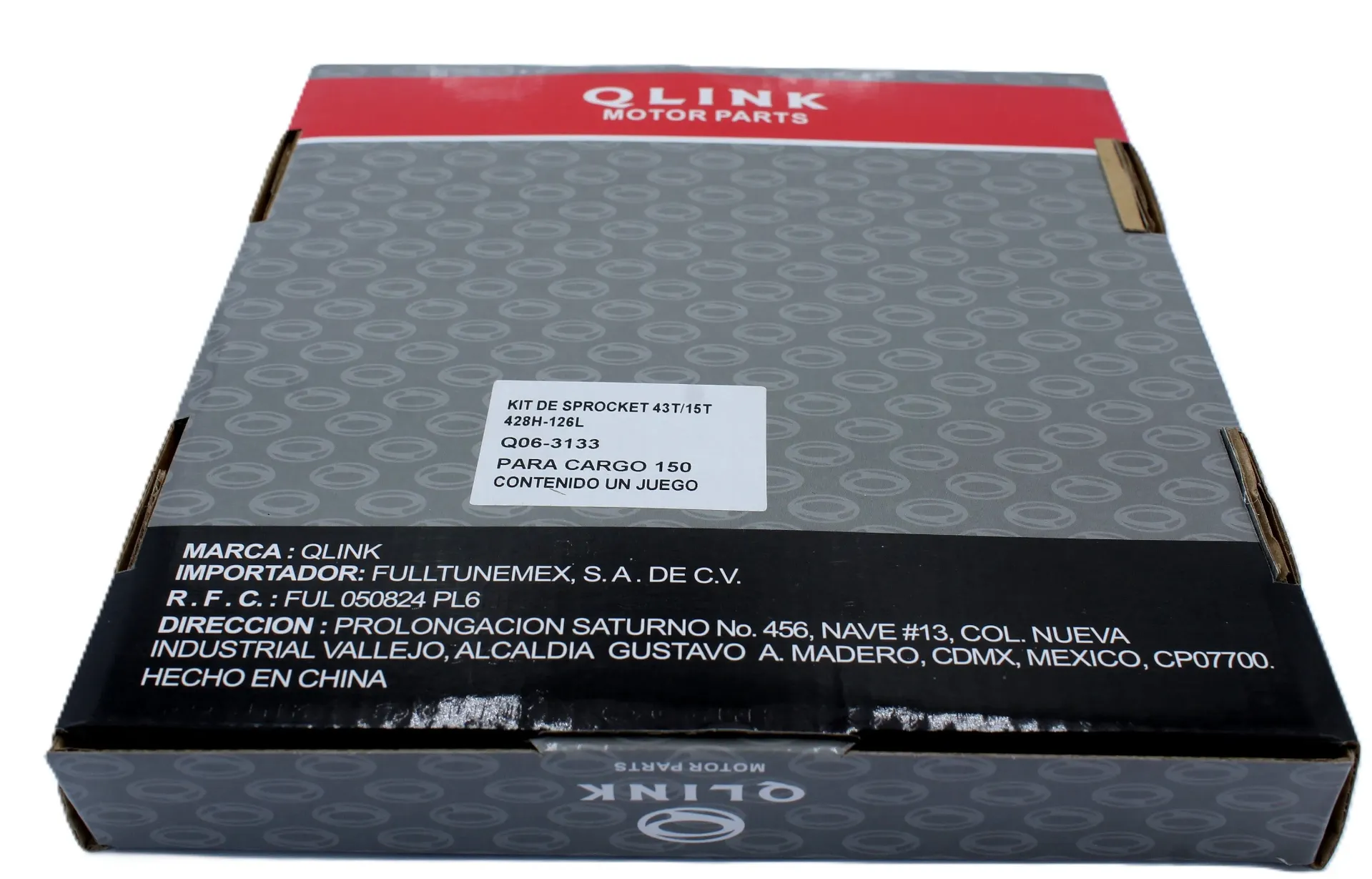 [QLINK] KIT DE SPROCKET 428 H-120 L 43 T/ 16 T CARGO 150