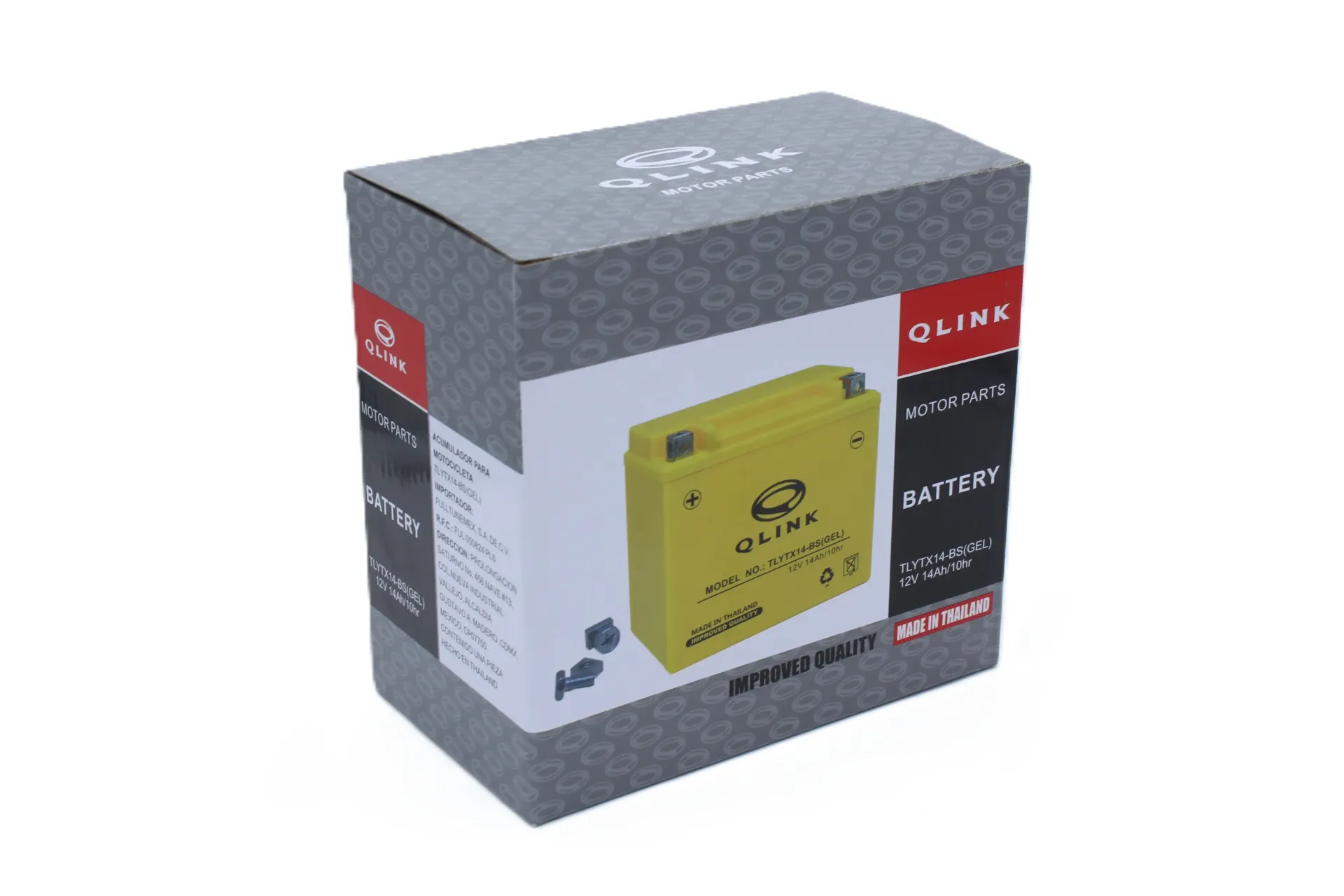 [TLYTX14-BS(GEL)] [QLINK] BATERIA YTX14-BS GEL