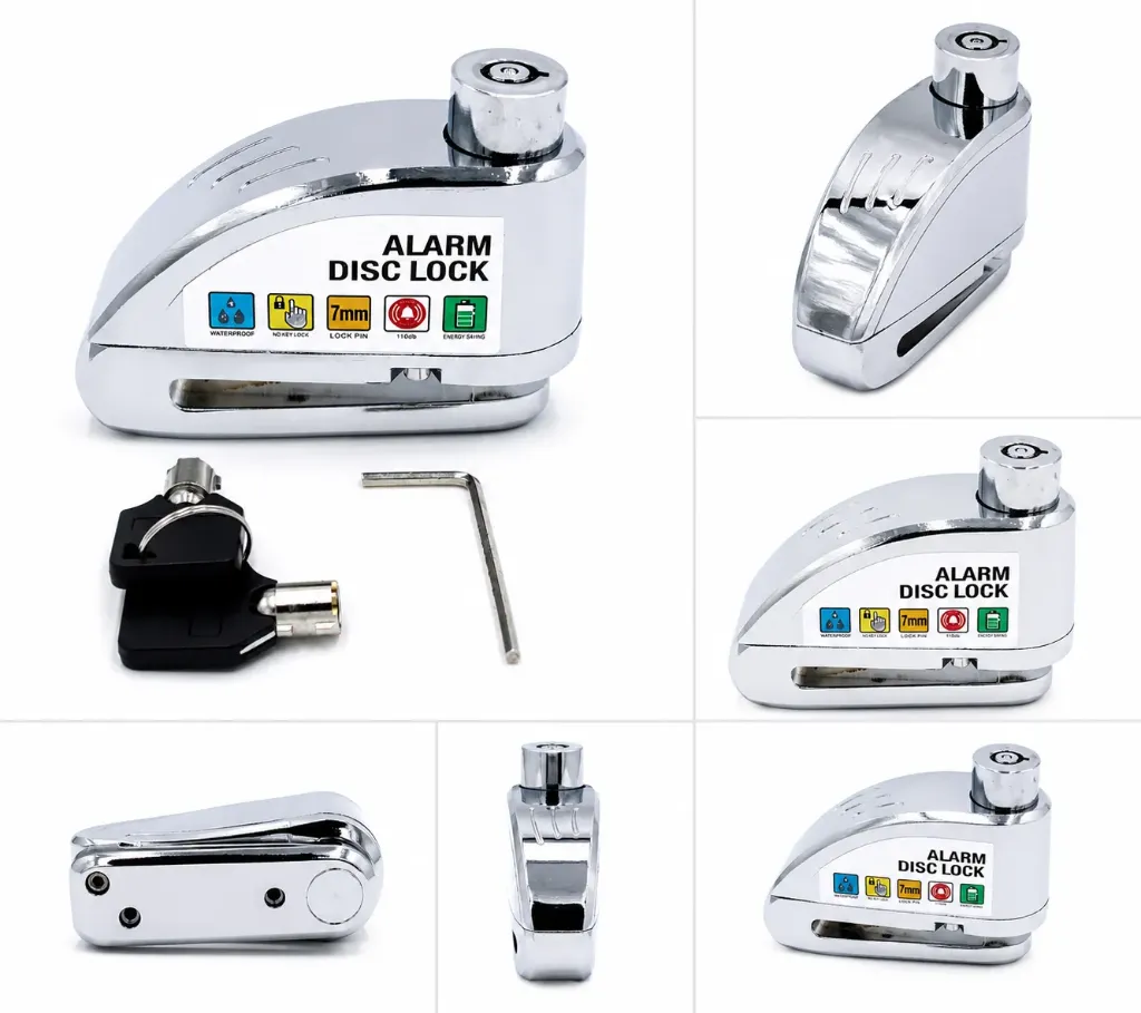 [Q08-0160] [QLINK] CANDADO DE DISCO CON ALARMA